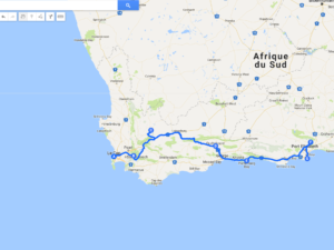 Afrique du Sud itinéraire